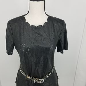 BCBG MAXAZRIA leather top & bb simon belt
